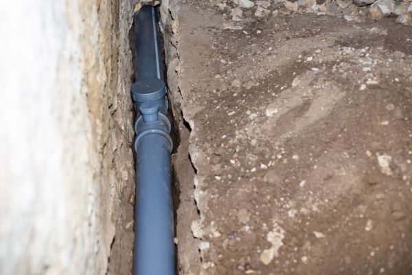 Drain Line Installation in Hickory