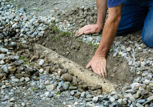French Ditch Installation in Hickory